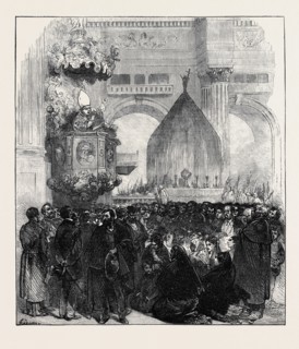 SPAIN: THE ARCHBISHOP OF GRANADA DENOUNCING THE REPUBLIC, 1873