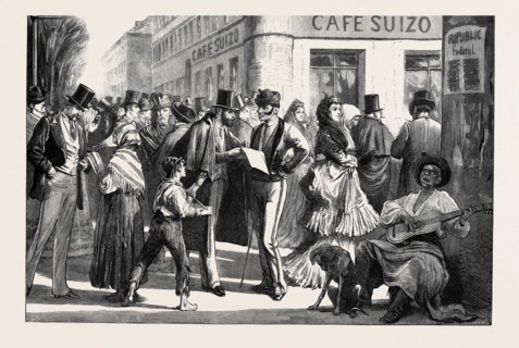 SPAIN: STREET GOSSIPS OF MADRID, 1873