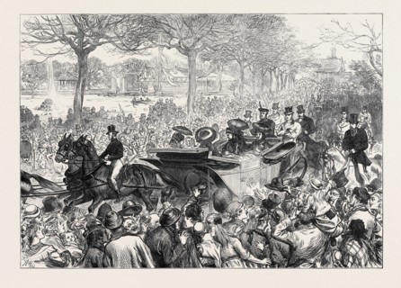 QUEEN VICTORIA'S VISIT TO VICTORIA PARK, 1873
