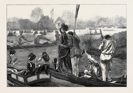 THE OXFORD AND CAMBRIDGE BOAT RACE: CHEERING THE VICTORS, 1873