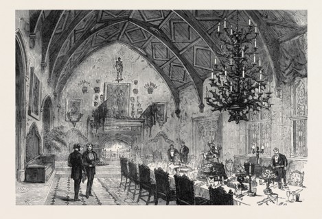 DINING ROOM, BERKELEY CASTLE, GLOUCESTERSHIRE, 1873
