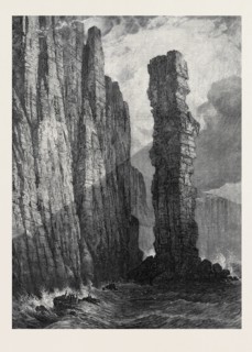 "THE OLD MAN OF HOY," BY S. READ, AT THE WINTER EXHIBITION OF THE SOCIETY OF PAINTERS IN WATER