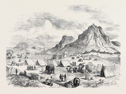 THE ARMY IN INDIA: CAMP OF EXERCISE AT HASSAN ABDUL, 1873
