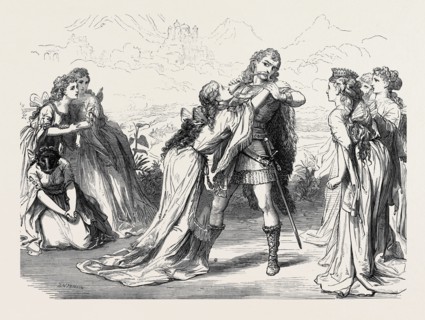 SCENE FROM "THE WICKED WORLD," AT THE HAYMARKET THEATRE, LONDON, 1873