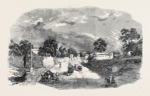 THE MUTINY IN INDIA, FUTTEHPORE, THE SCENE OF THE LATE ENGAGEMENT BETWEEN GENERAL HAVELOCK AND NENA