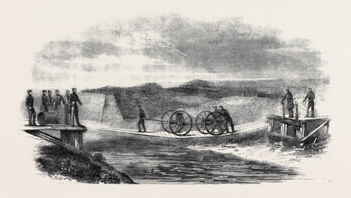 EXPERIMENTS WITH IMPROVED MILITARY BRIDGES, AT ST. MARY'S CREEK, NEAR GILLINGHAM