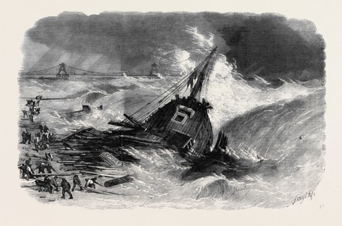 WRECK OF THE BRIG "PILGRIM," OFF BRIGHTON