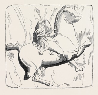 NO. 1. AMAZONIAN CHIEF ON HORSEBACK, FROM THE TOMB OF MAUSOLUS
