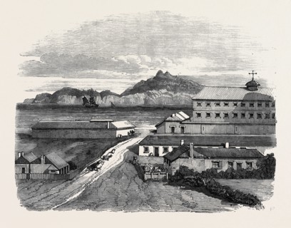 VIEW IN NORFOLK ISLAND, THE NEW HOME OF THE PITCAIRNERS