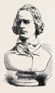 "ALFRED TENNYSON, THE POET LAUREATE" BUST IN MARBLE, BY T. WOOLNER
