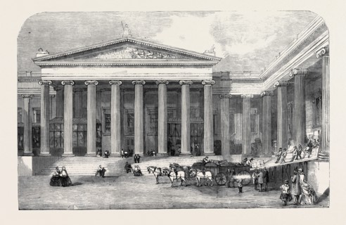 ARRIVAL OF THE REMAINS OF THE TOMB OF MAUSOLUS AT THE BRITISH MUSEUM