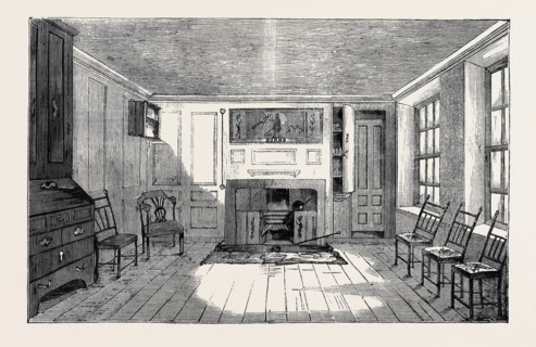 ROOM IN THE GLOBE TAVERN, DUMFRIES, USED BY BURNS, THE BURNS CENTENARY