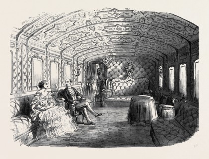 THE IMPERIAL TRAIN ON THE ORLEANS RAILWAY, THE SALOON OF HONOUR