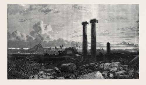 EXHIBITION OF THE BRITISH INSTITUTION, OPENED FEBRUARY 7, 1859; "SARDIS" PAINTED BY HARRY JOHNSON,