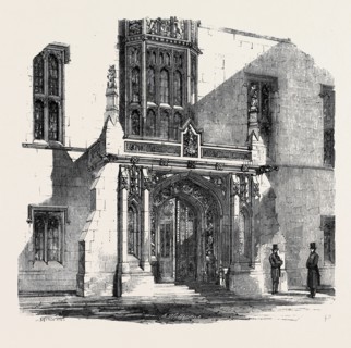 THE NEW HOUSES OF PARLIAMENT, THE PORCH AT THE SPEAKER'S RESIDENCE
