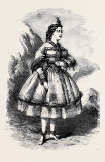 MISS WYNDHAM AS OLINSKA, IN THE BURLESQUE OF "MAZEPPA," AT THE OLYMPIC THEATRE