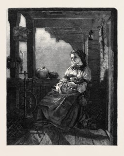 "THE HOME OF THE MOUNTAINEER," PAINTED BY FRANK WYBURD, IN THE EXHIBITION OF THE BRITISH