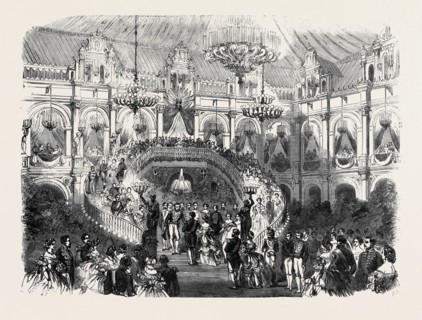 THE PRINCE AND PRINCESS NAPOLEON AT THE HOTEL DE VILLE: RECEPTION OF THEIR ROYAL HIGHNESSES AT THE