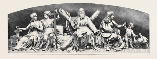 BAS-RELIEF IN THE INTERIOR OF THE MASONIC HALL, EDINBURGH