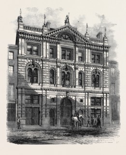 NEWLY ERECTED OFFICES OF THE PENINSULAR AND ORIENTAL STEAM NAVIGATION COMPANY, LEADENHALL STREET,