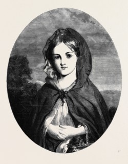"LITTLE RED RIDING HOOD" PAINTED BY BAXTER, AT THE EXHIBITION OF THE SOCIETY OF BRITISH ARTISTS