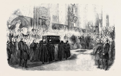 REINTERMENT OF JOHN HUNTER'S REMAINS IN WESTMINSTER ABBEY