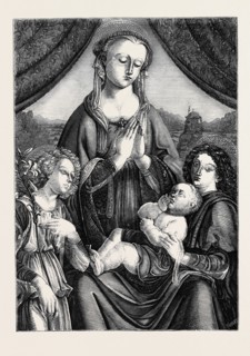 "THE VIRGIN ADORING THE INFANT SAVIOUR" BY GHIRLANDAJO, IN THE NATIONAL GALLERY
