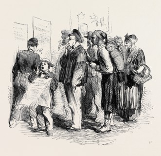 THE WAR IN ITALY, READING THE EMPEROR NAPOLEON'S WAR PROCLAMATION AT LYONS