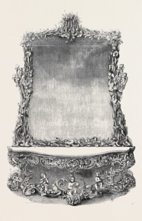 GILDED PIER TABLE AND GLASS, MESSRS. HOLLAND AND SON