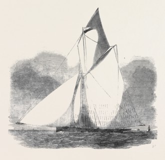 THE " VOLANTE," WINNER OF THE ROYAL THAMES YACHT CLUB GRAND CHALLENGE CUP