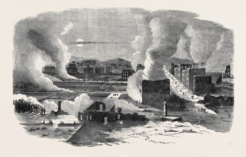 RUINS OF THE RECENT FIRE AT SAN FRANCISCO, FROM PACIFIC-STREET HEAD OF MONTGOMERY STREET