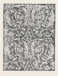 STAMPED LEATHER HANGINGS, BY LEAKE, THE GREAT EXHIBITION
