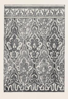 STAMPED LEATHER HANGINGS, BY LEAKE, THE GREAT EXHIBITION