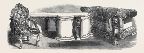 LIBRARY FURNITURE, BY MESSRS. GILLOW, THE GREAT EXHIBITION