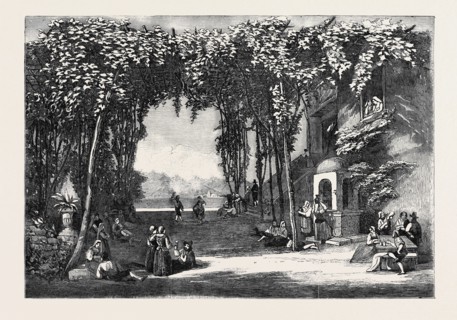 EXHIBITION OF THE NEW SOCIETY OF PAINTERS WATER COLOURS, "ITALY, LA SALTARELLA" BY CHARLES VACHER