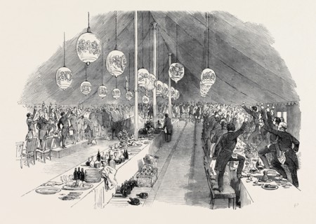 GRAND MASONIC BANQUET, AT RUGBY, TO GENERAL SIR CHARLES NAPIER, G.C.B., DRINKING THE GENERAL'S