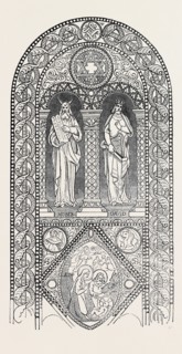 STAINED WINDOW, BY GIBSON, NEWCASTLE