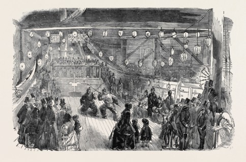THE CHINESE JUNK ILLUMINATED, THE ASSAULT OF ARMS