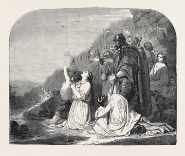 BRITONS LAMENTING THE DEPARTURE OF THE ROMANS, BY E. CORBOULD