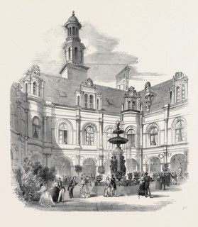 GREAT EXHIBITION FETES AT PARIS, COURTYARD OF LOUIS QUATORZE, AT THE HOTEL DE VILLE, ARRIVAL OF THE