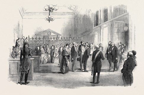 RECEPTION OF THE LORD MAYOR OF LONDON, AT THE RAILWAY TERMINUS AT PARIS