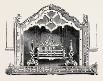 ELIZABETHAN FIRE PLACE, BY PEIRCE, JERMYN-STREET, GREAT EXHIBITION