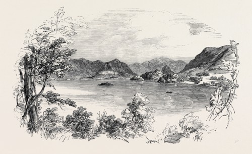 DERWENT-WATER, FROM SIR JOHN WOODFORD'S GROUNDS, THE LAKE DISTRICT