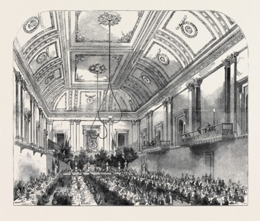 DINNER OF THE CANYNGES SOCIETY AND THE ARCHAEOLOGICAL INSTITUTE, VICTORIA-ROOMS, BRISTOL