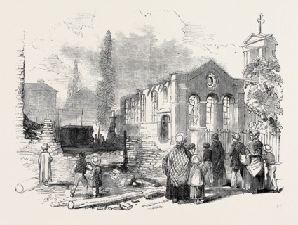 RUINS OF THE FIRE AT RICHMOND; UK