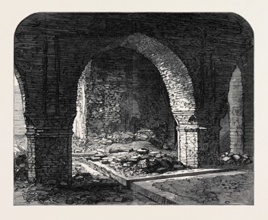 ARCH IN THE OLD FORT, CALCUTTA, INDIA, 1869