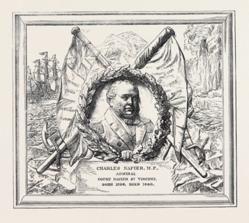MONUMENT OF ADMIRAL SIR CHARLES NAPIER IN ST. PAUL'S CATHEDRAL, LONDON, UK, 1869