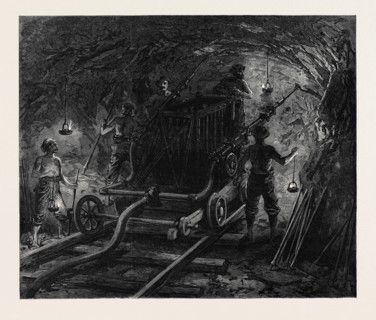 THE NEW OVERLAND ROUTE TO INDIA AND THE RAILWAY TUNNEL OF THE ALPS: BORING MACHINE IN THE SECOND