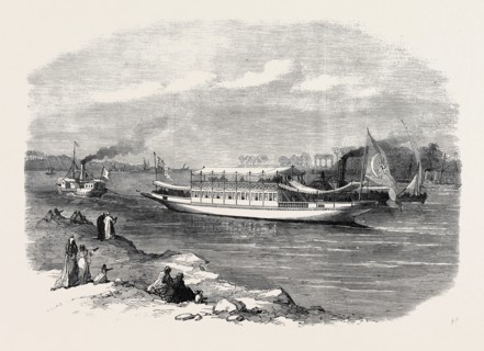 THE PRINCE AND PRINCESS OF WALES IN EGYPT: THE DAHABIEH, OR NILE BOAT, FOR THE PRINCE AND PRINCESS,