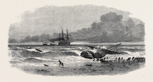 SUPPRESSION OF THE SLAVE TRADE ON THE EAST COAST OF AFRICA: RUNNING ON SHORE OF A SLAVE-DHOW TO